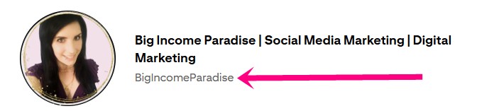 my Pinterest username example