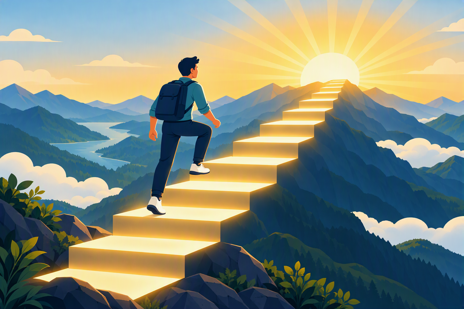how to achieve excellence in life – climbing steps toward growth