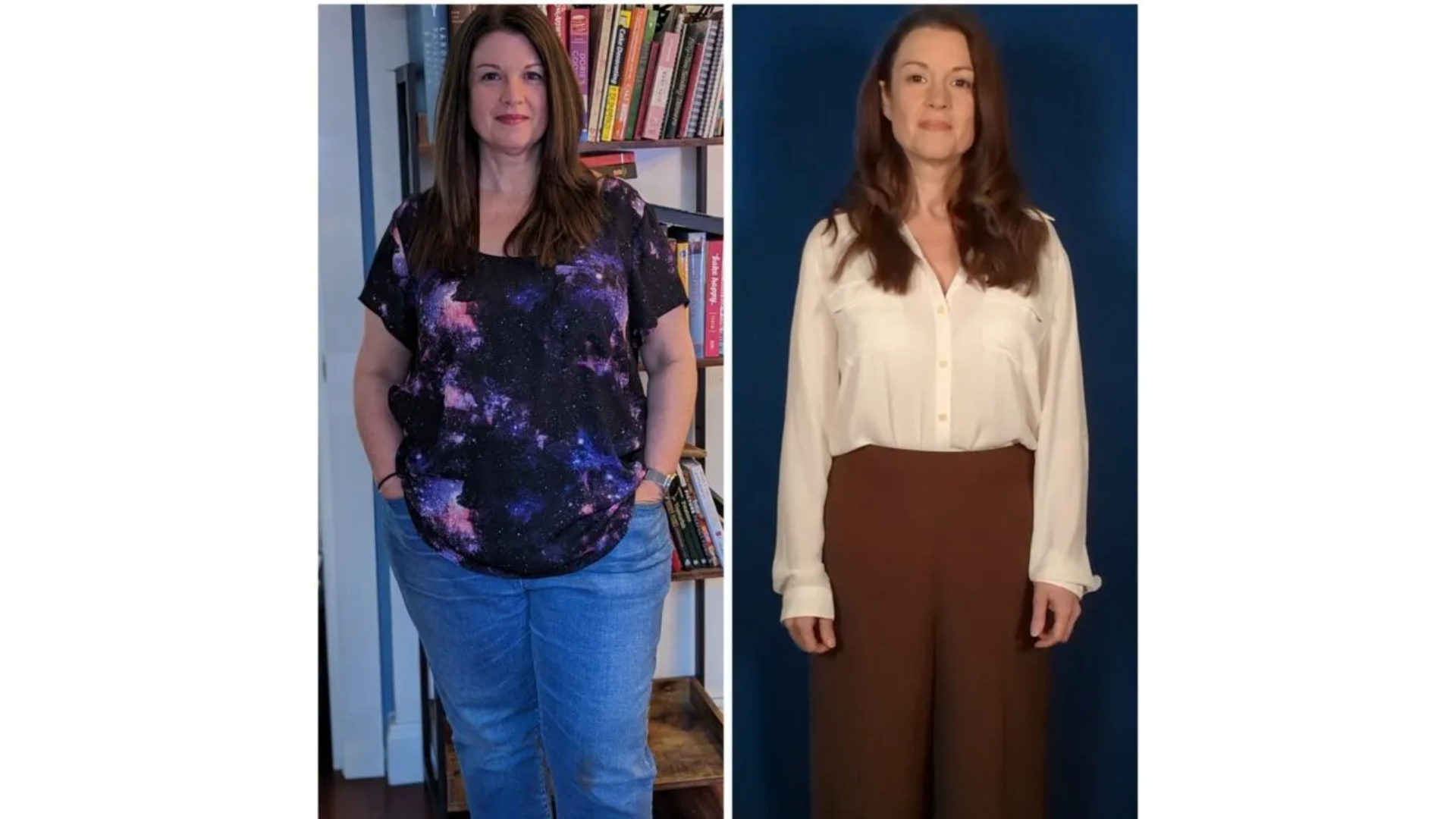 Before and after.