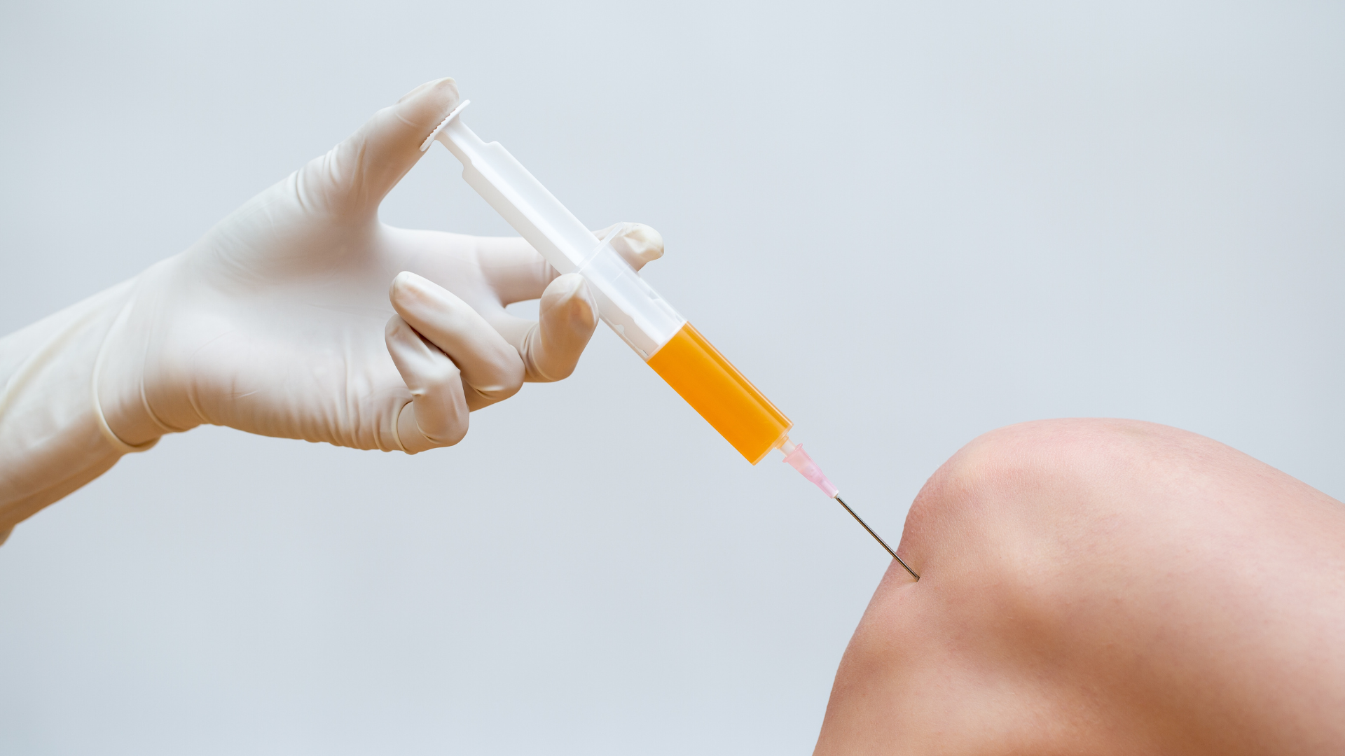 Knee injection.