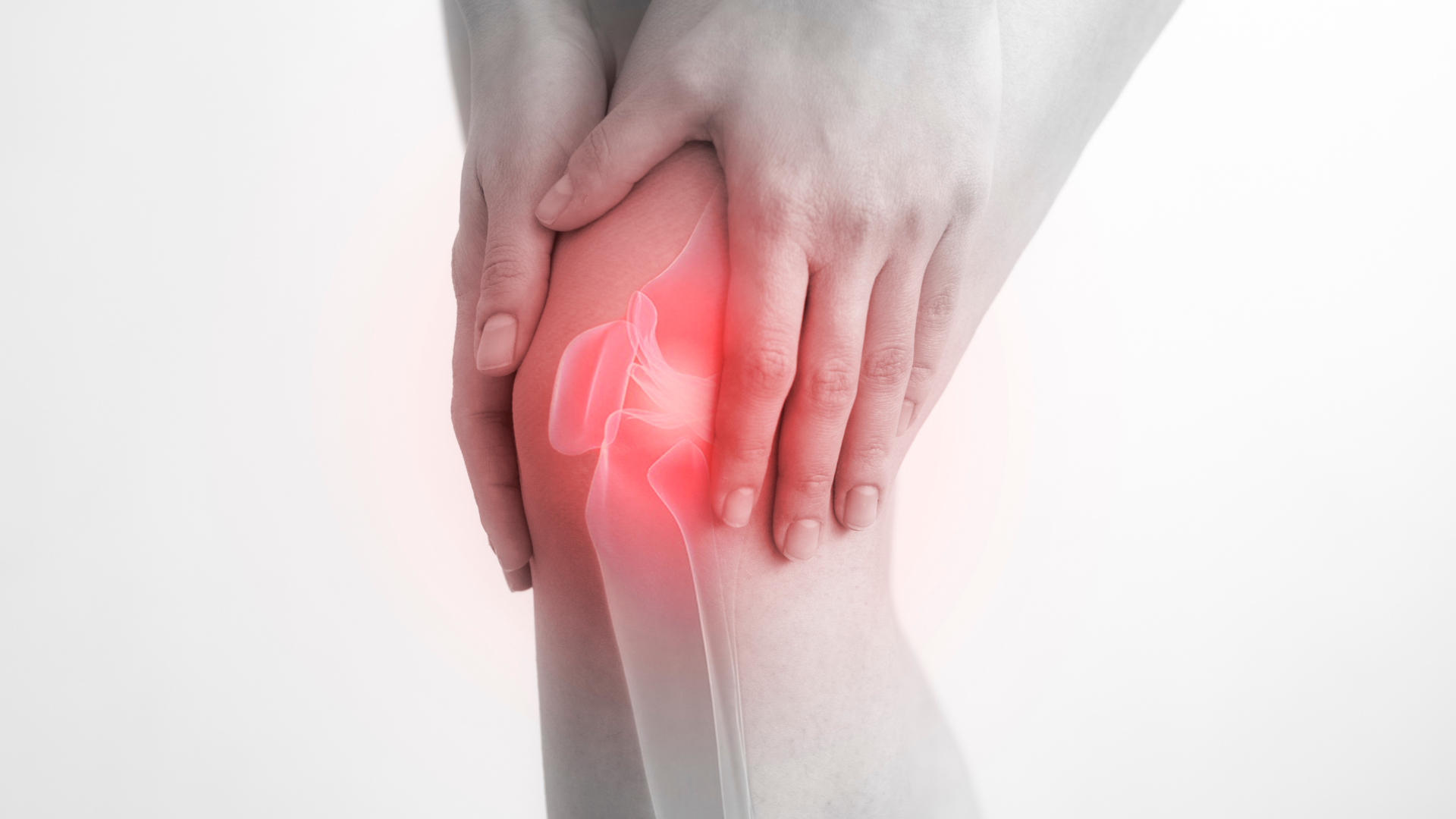 Knee hurting from osteoarthritis.