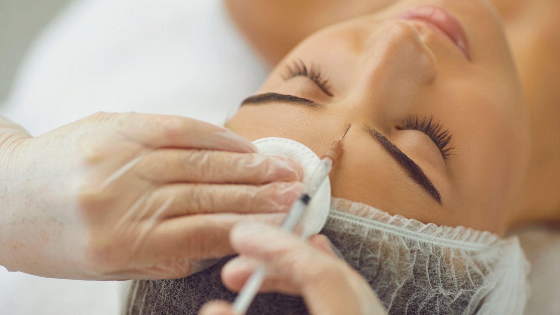 Forehead treatment.