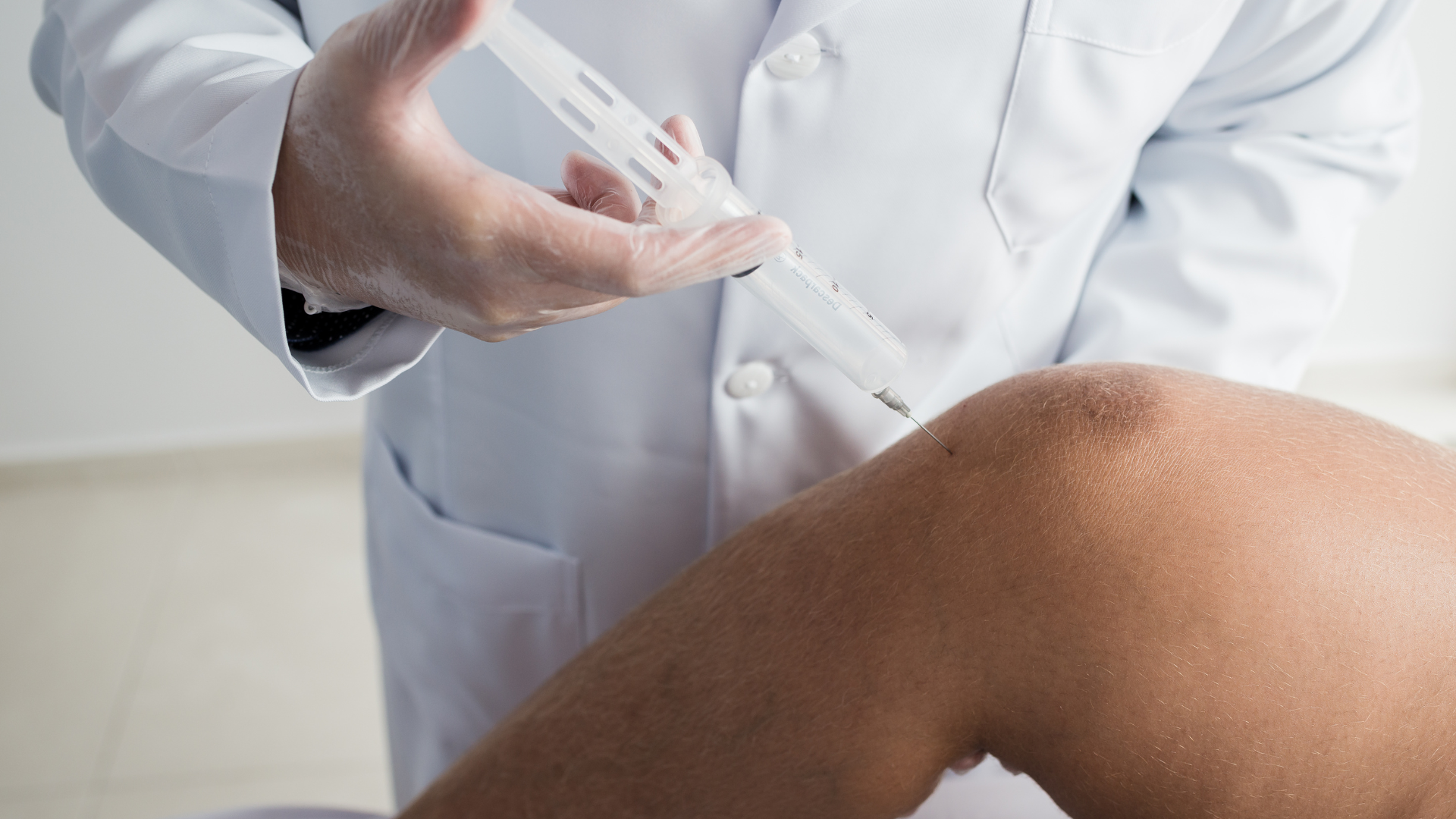 Knee injection.